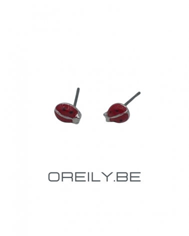 Oreily.be Small Ladybug Earrings