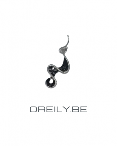 Oreily.be Black And Flower Earrings