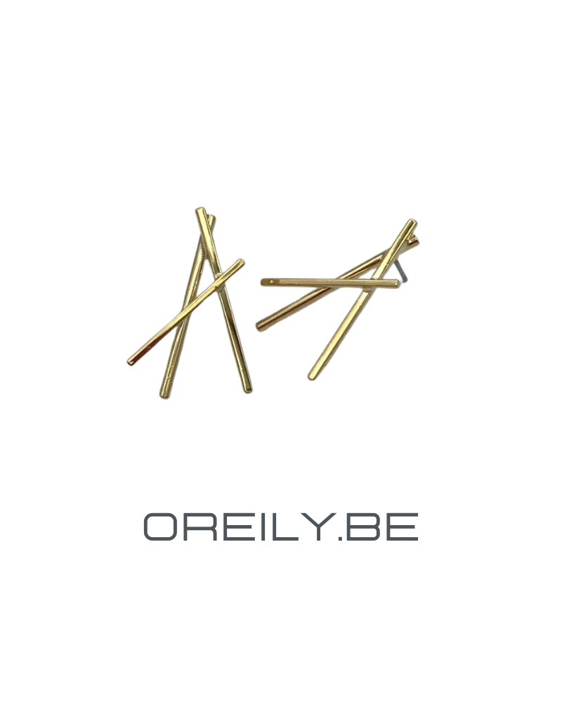 Oreily.be Gold Geometric Collection Earrings