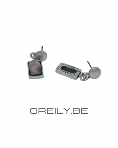 Oreily.be Rectangular Seashell Earrings