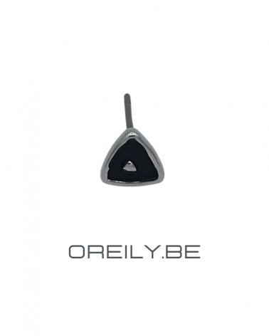 Oreily.be Small Triangle Black Earrings