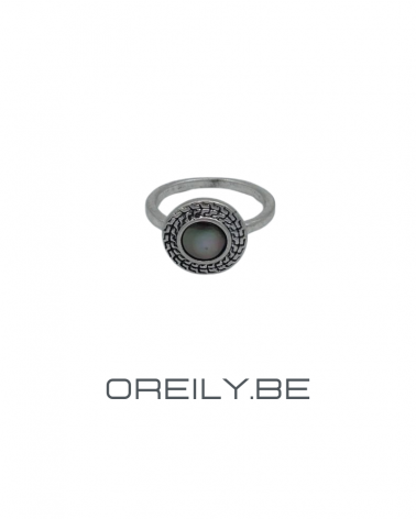 Oreily.be Small Round Seashell Ring