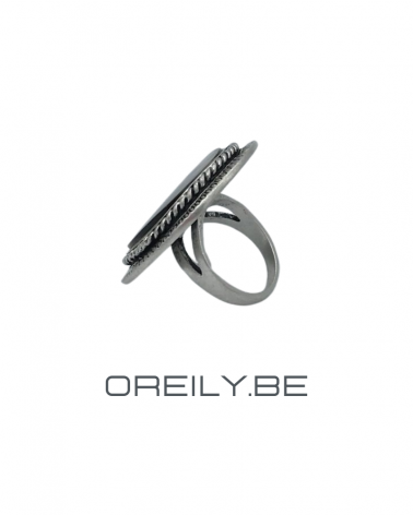 Oreily.be Large Round Seashell Ring