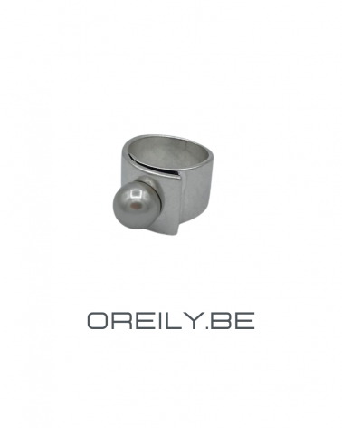 Oreily.be Grey Pearl Ring