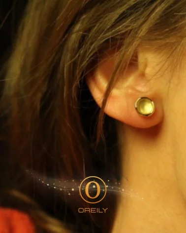 Oreily.be Small Round Earrings Gold