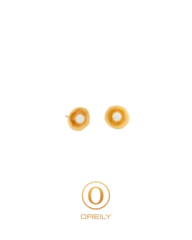 Oreily.be Small Round Earrings With Pearl