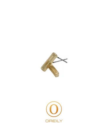 Oreily.be Gold Geometric Collection - Rectangle Earrings