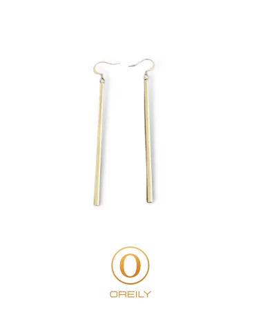 Oreily.be 7cm Long Earrings Gold