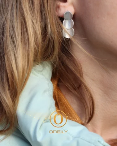 Oreily.be Triple Disc Earrings