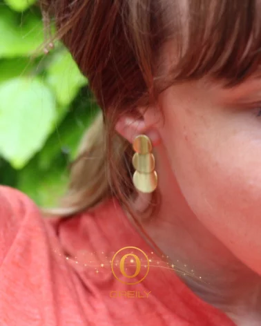 Oreily.be Triple Disc Earrings