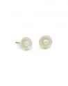 Small Round Earrings With Pearl | Oreily Belgium