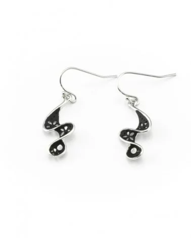 Black And Flower Earrings | Oreily Belgium
