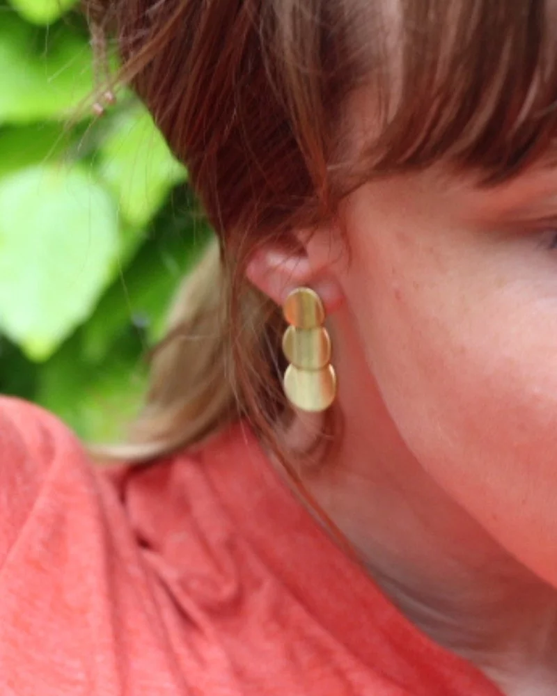 Triple Disc Earrings | Oreily Belgium