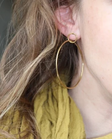 Gold Loop Earrings | Oreily Belgium