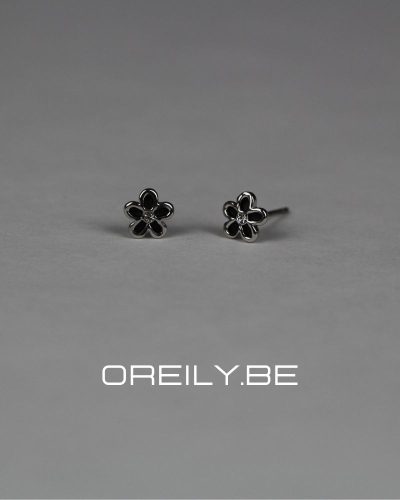 Black Stud Earrings, Titanium, Minimalist Black Crystal Screw Studs Pa –  HandTstudio