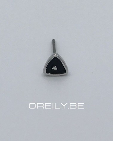 Oreily.be Small Triangle Black Earrings