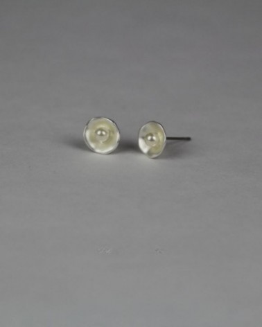 Oreily.be Small Round Earrings With Pearl