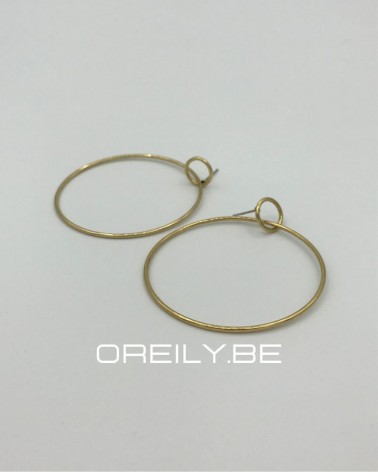 Oreily.be Gold Loop Earrings